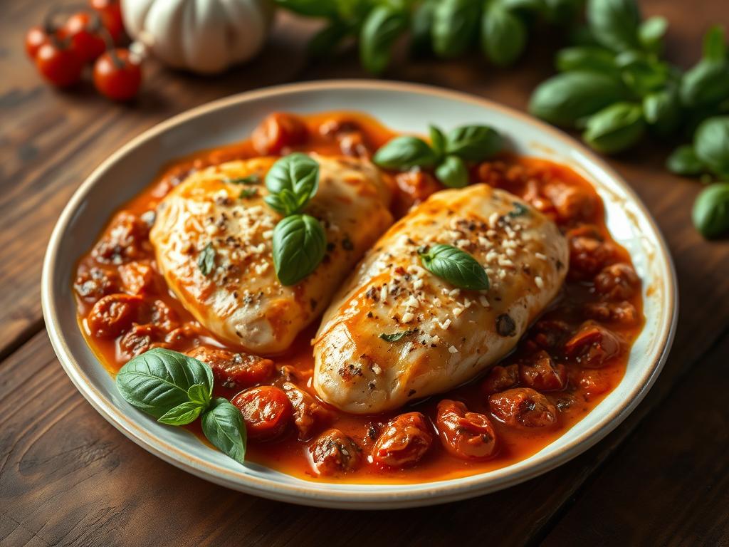 Tuscan Chicken in Creamy Sun-Dried Tomato Sauce