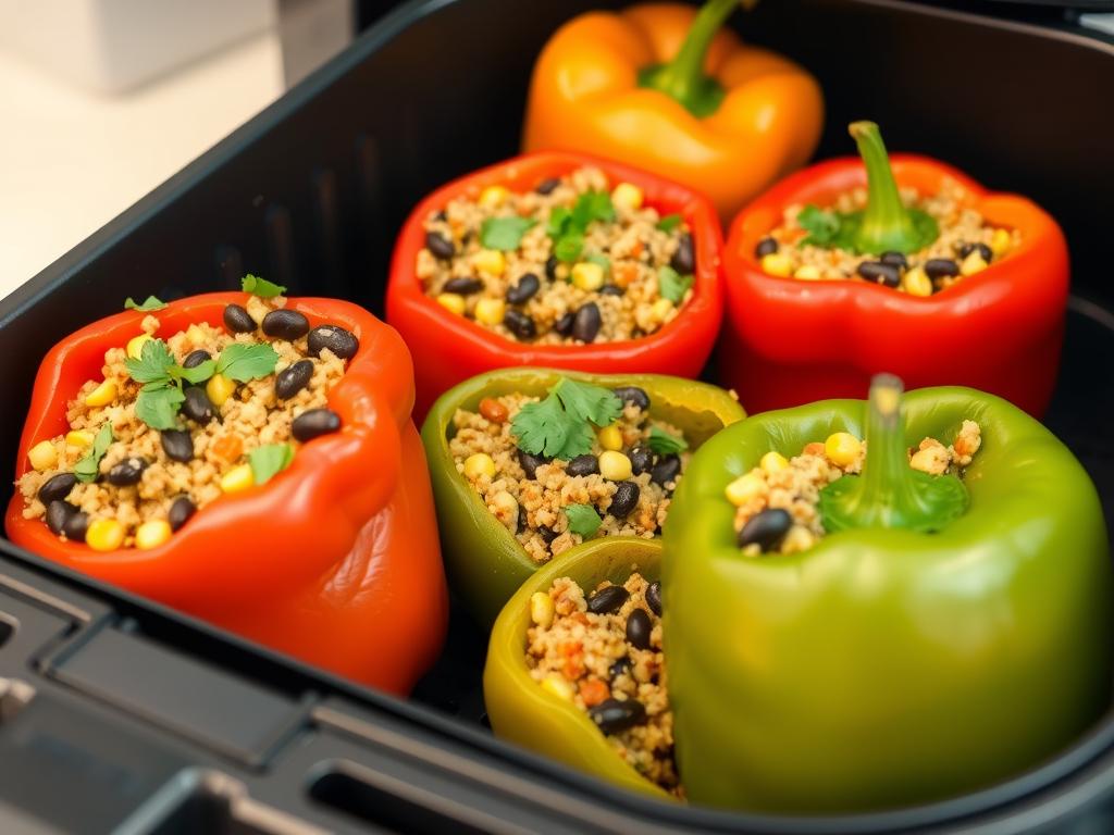 Air Fryer Stuffed Bell Peppers