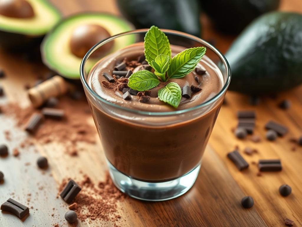 Keto Avocado Chocolate Mousse