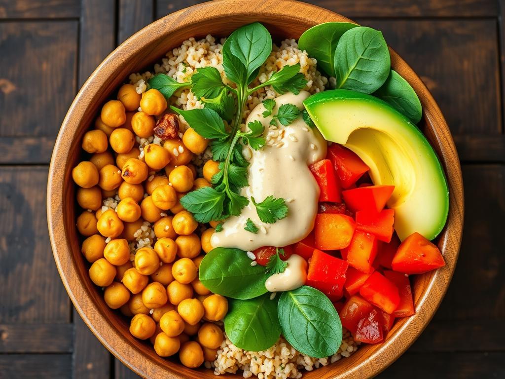 Spicy Chickpea and Quinoa Buddha Bowl