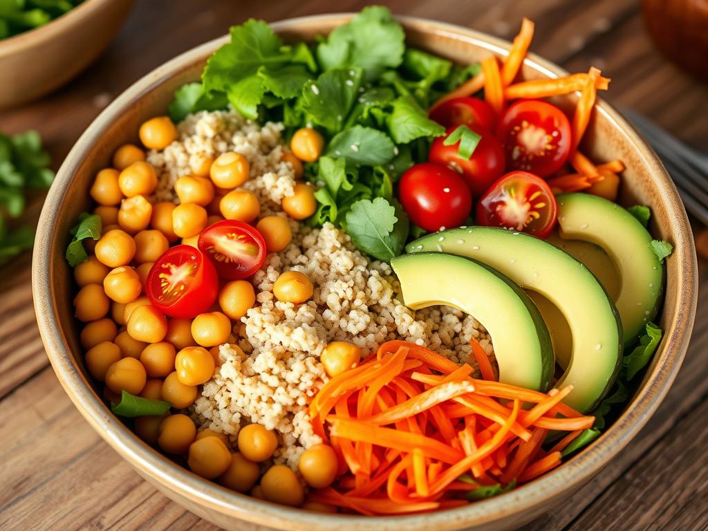 Spicy Chickpea and Quinoa Buddha Bowl