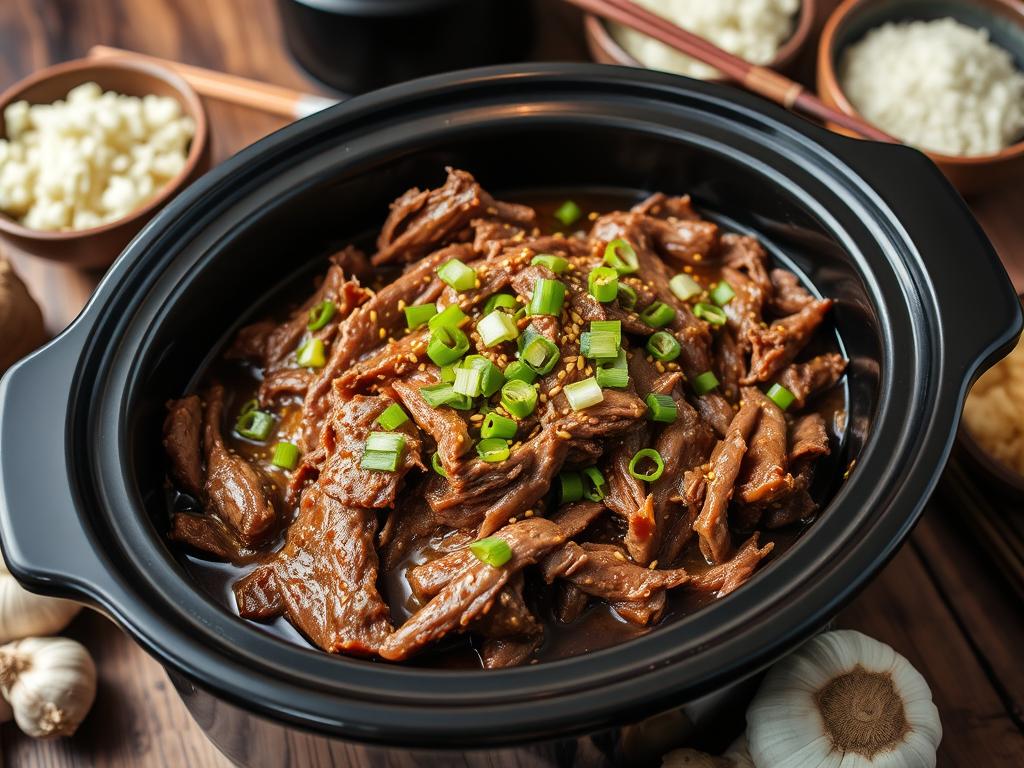 Slow Cooker Korean BBQ Beef